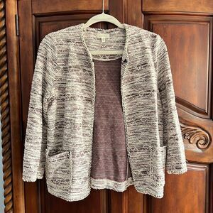 Max Studio tweed lightweight jacket- size M